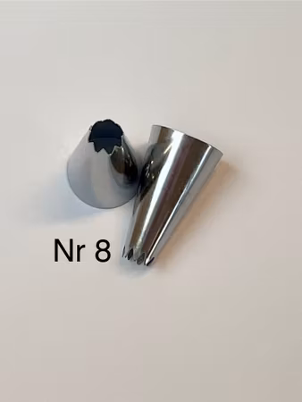 Tyll i rostfritt stål, Nr8 (st)