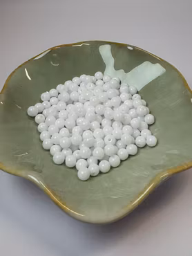 Baking paint glaspärlor, Daffodil, 5mm (ca 100st)