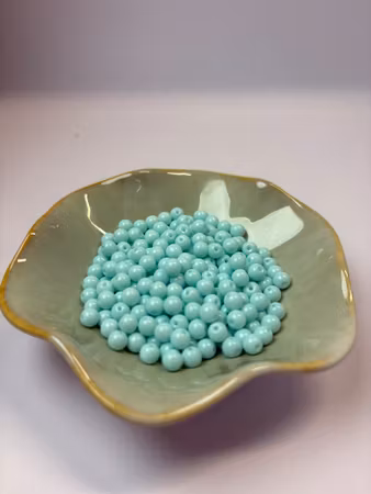 Baking paint glaspärlor, Sea foam, 5mm (ca 100st)
