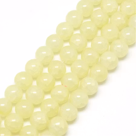 Sträng glaspärlor, Dovt Krackelerade Im so fläder, 8mm (100st)