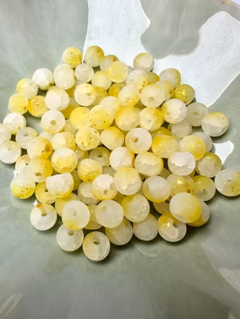 Glaspärlor, universe lemon, 6mm (100st)