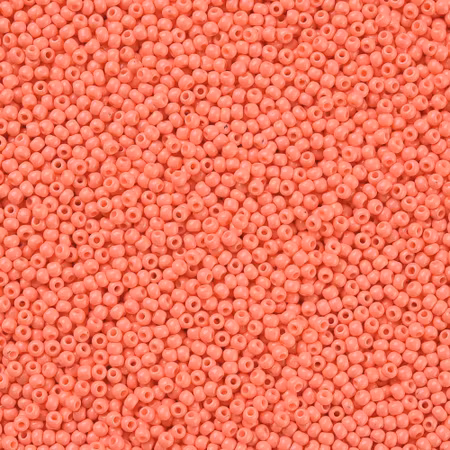 Seed beads av glas, korall 11/0 klass A, jämna, 2,3x1.5mm (20g)