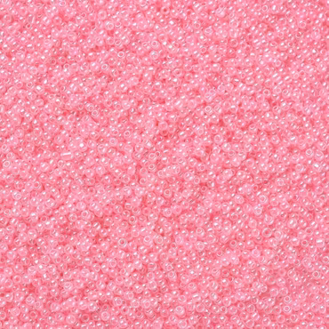 Seed beads av glas Rosa 2x1.5mm klass A, jämna 20g