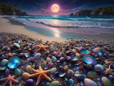 Diamond Painting 70x50cm fyrkantiga pärlor DIY Beach