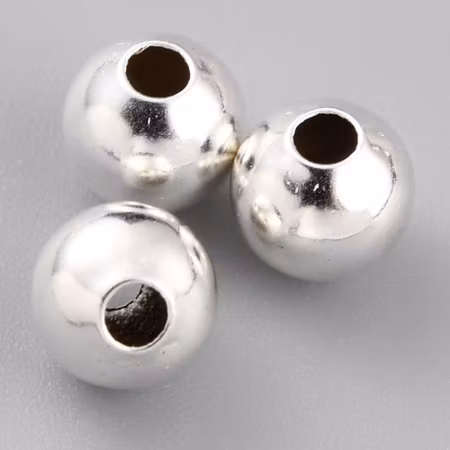 Runda pärlor, sterling silver 925, 6mm (20st)