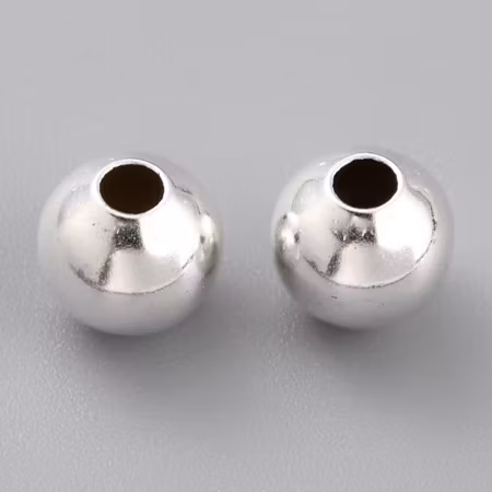 Runda pärlor, sterling silver 925, 6mm (20st)