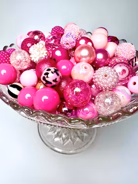 Stora pärlor till penna, make me blush, 15-20mm (10st)