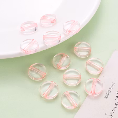 Bas för att göra egna fancypärlor till penna, akryl, 16mm  (10st)
