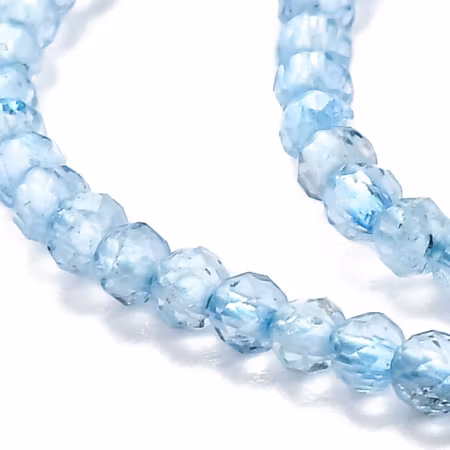Sträng med äkta ädelsten, topaz, slipade 2mm (230st)