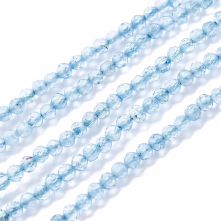 Sträng med äkta ädelsten, topaz, slipade 2mm (230st)
