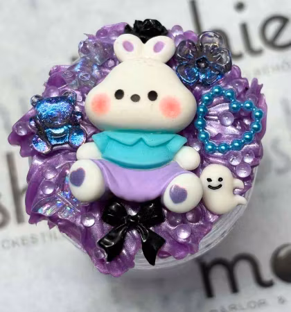 Skimmer flufflim, viol, 100ml, decoden, cream glue
