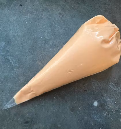 Matt flufflim, aprikos, 100ml, decoden, cream glue