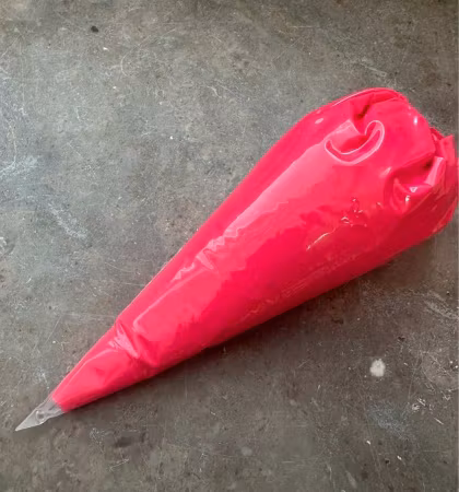 Matt flufflim, hallon, 100ml, decoden, cream glue