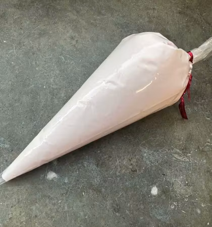 Matt flufflim, baby rosa, 100ml, decoden, cream glue