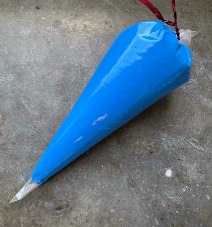 Matt flufflim, royal blue, 100ml, decoden, cream glue