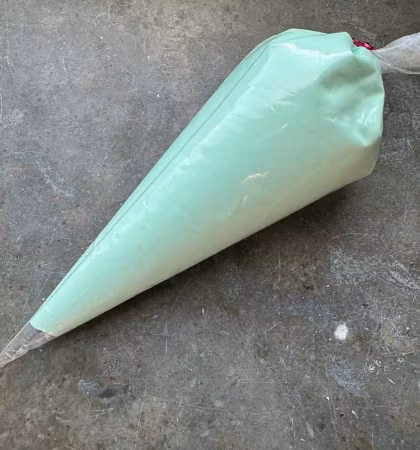 Matt flufflim, mint, 100ml, decoden, cream glue