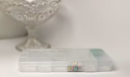 Förvaringsask, 18 fack, 19,1x10x2,2 cm, 1st