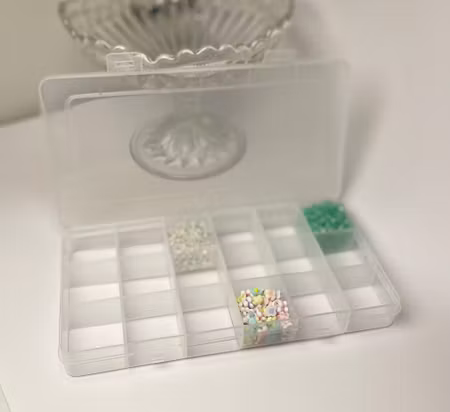 Förvaringsask, 18 fack, 19,1x10x2,2 cm, 1st