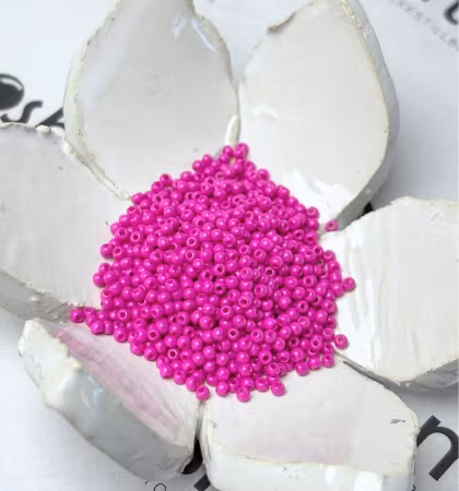 Seed beads av glas, Jämna, klass A, Magenta 12/0, 2x1.5mm (20g)