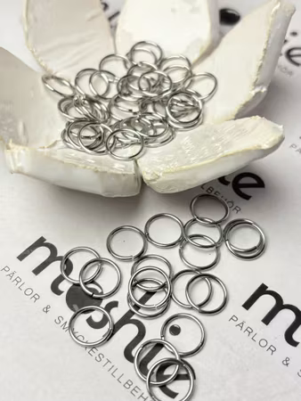 Brindringar, oxiderar ej, 304 Rostfritt stål, 10mm (50 st)