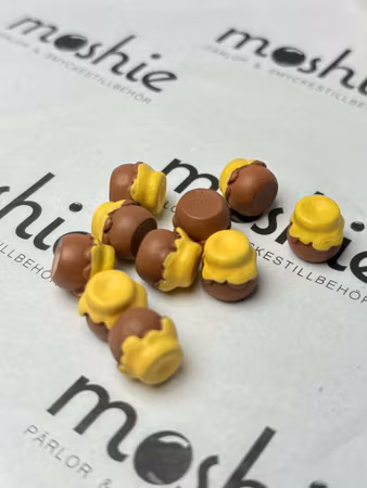 Honungsburkar av resin, miniatyrer, 15x15mm (10st)