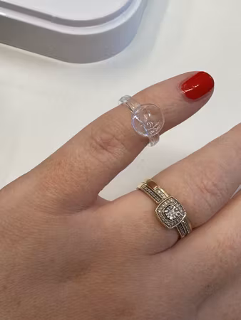 Justerbara ringar att dekorera i akryl för barn (10st)