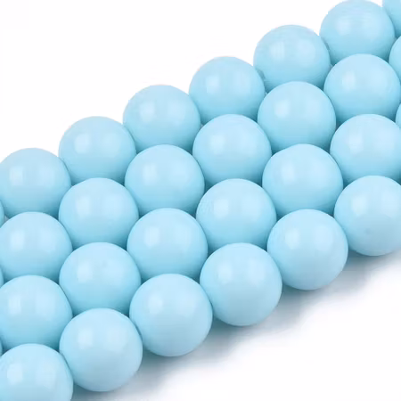 Sträng glaspärlor, baking paint, soft horizon, 8mm (50st)