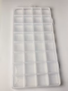 Förvaringsask låg, 32 fack, 26x13.3x1.4cm (st)