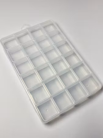 Förvaringsask låg, 24 fack, 19x13x1.75cm (st)