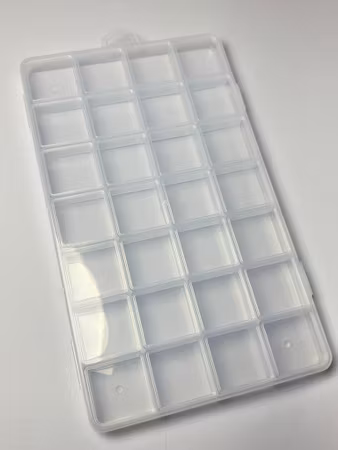 Förvaringsask låg, 28 fack, 22.5x13.3x1.4cm (st)