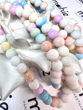 Sträng glaspärlor, ethereal spirit, 8,5mm (50st)