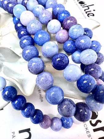 Sträng glaspärlor, ethereal twilight, 8,5mm (50st)