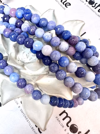 Sträng glaspärlor, ethereal twilight, 8,5mm (50st)