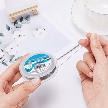 7 strand bead string, 0.25mm, följsam tigertail (150m)