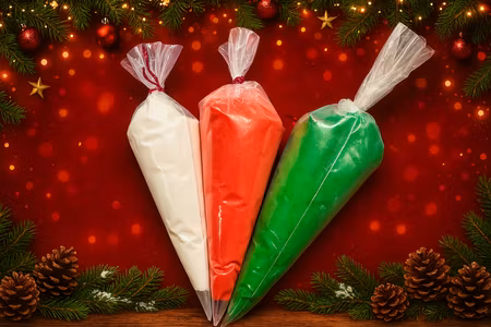 Matt flufflim, 3st i julens färger (100ml x3)