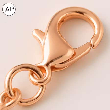 Storpack Klolås, 12mm, zink, roséguld, (100st)