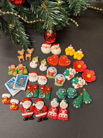 Pysselkit för att göra örhängen till jul - 10st par