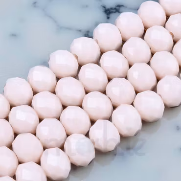 Facetterade rondeller av glas misty rose 4mm 110st