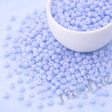 Jämna runda seed beads av glas matt lavendel 8/0 3mm 20g