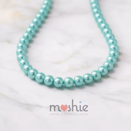 Sträng medium mint pärlemor glaspärlor 4-5mm 200st
