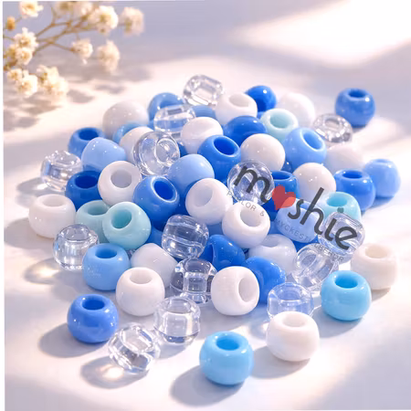 Kandipärlor av hög kvalite winter mix i akryl 9x6mm 100st