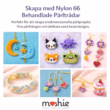 Rulle med högkvalitativ Smyckestråd av nylon 0,1mm 50 meter