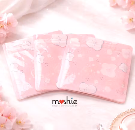 Zippåsar med blommigt motiv blixtlås ziplock 11x10cm 10st