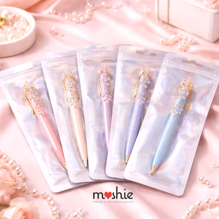 Zippåse holografisk ziplock blixtlås 7x22mm 10st