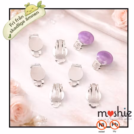 Clip-on till örhänge i nickelfri mässing 2st