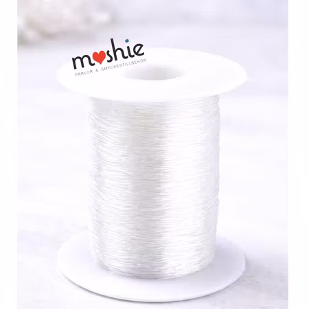 Stor rulle 120 meter elastisk crystal clear tråd 0.6mm