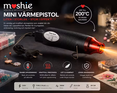 Värmepistol smidig och effektfull för ditt hantverk