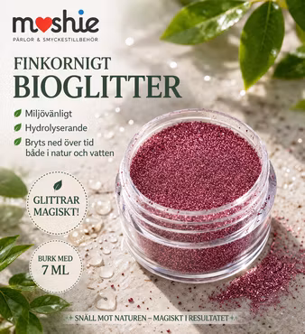 Glitter i Berry Bling miljövänligt finkornigt 7ml