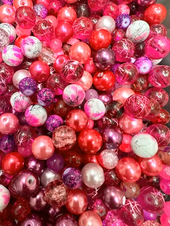 Mix med glaspärlor Very Berry 4-10mm 80-100g