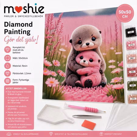 Diamond Painting 50x50cm DIY fyrkantiga Pärlor Utter love